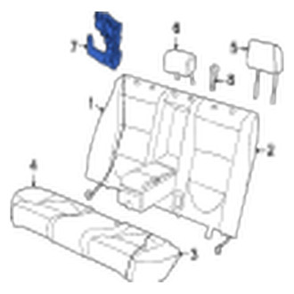 Jaguar OE - Rear Headrest Actuator