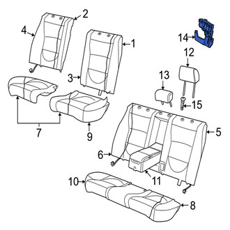 Jaguar OE - Rear Headrest Actuator