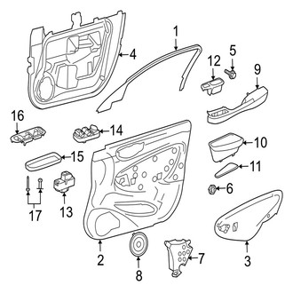 Jaguar OE - Front Door - Interior Trim