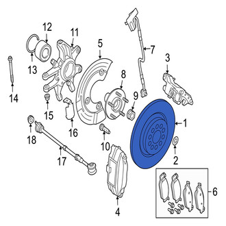 Jaguar OE - Rear Disc Brake Rotor