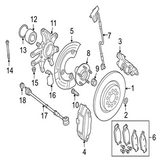 Jaguar OE - Rear Suspension - Brake Components