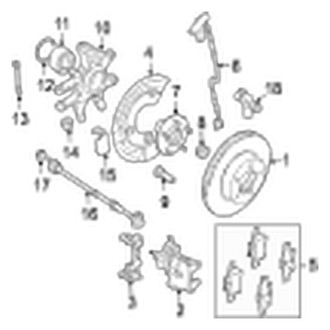 Jaguar OE - Rear Suspension - Brake Components