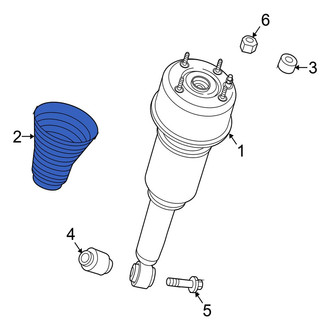 Jaguar OE - Rear Suspension Strut Bumper