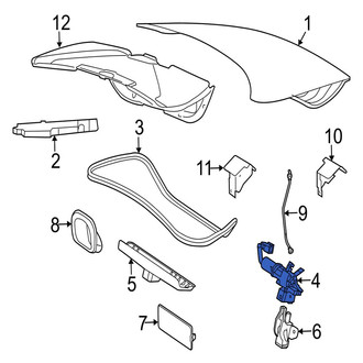 Jaguar OE - Rear Deck Lid Latch