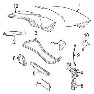 Jaguar OE - Rear Deck Lid Release Cable