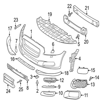 Jaguar OE - Front Bumper & Grille - Bumper & Components (R-Sport)