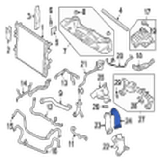 Jaguar OE - Engine Coolant Pipe