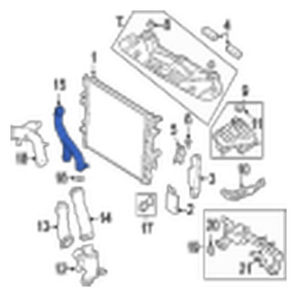Jaguar OE - Engine Coolant Pipe