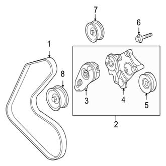 Jaguar OE - Cooling - Belts & Pulleys (L Supercharged / L Supersport / Supercharged / Supersport)