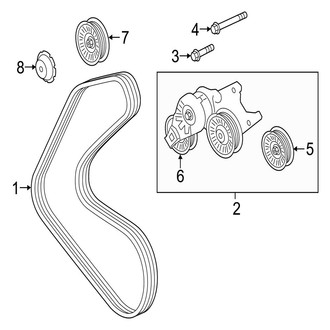 Jaguar OE - Cooling - Belts & Pulleys