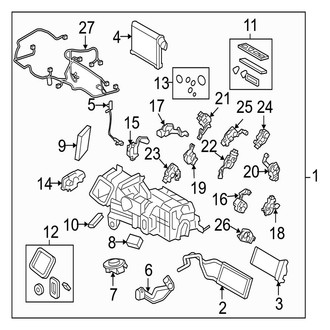 Jaguar OE - Air Conditioner & Heater - Evaporator & Heater Components