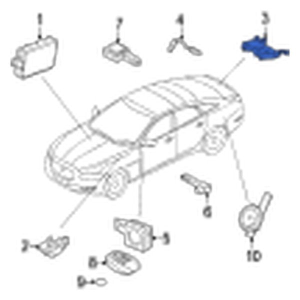 Jaguar OE C2D40493 AntiTheft Infrared Sensor