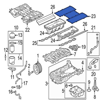 Jaguar OE - Upper Fuel Injection Plenum Gasket