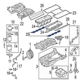 Jaguar OE - Left Intercooler Gasket
