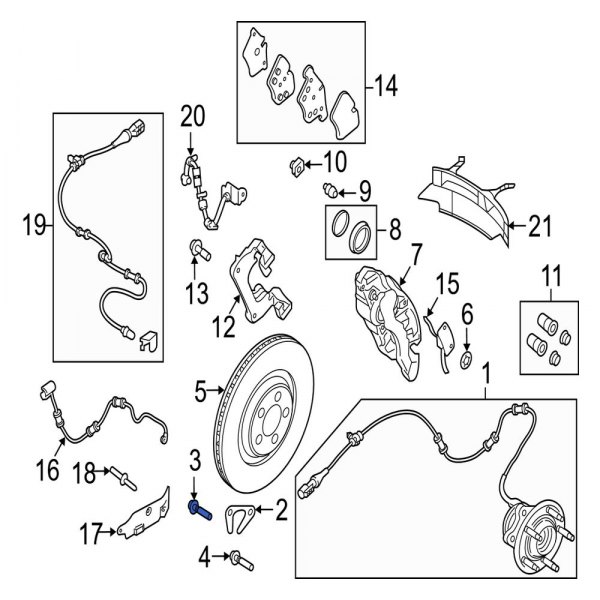 Wheel Bearing Bolt