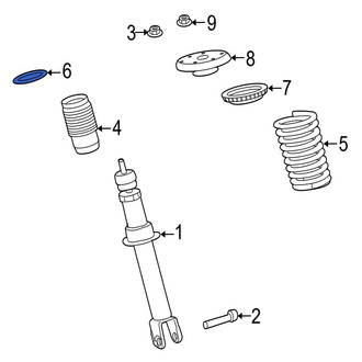 Jaguar OE - Front Lower Coil Spring Insulator