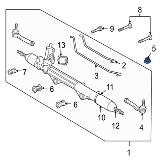 Jaguar OE - Steering Tie Rod Nut