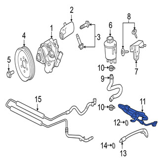 Jaguar OE - Front Power Steering Pressure Hose