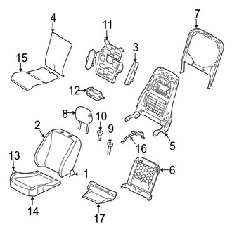 Jaguar OE - Seats & Tracks - Front Seat Components