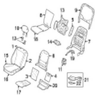 Jaguar OE - Seats & Tracks - Front Seat Components