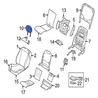 Jaguar OE - Front Headrest
