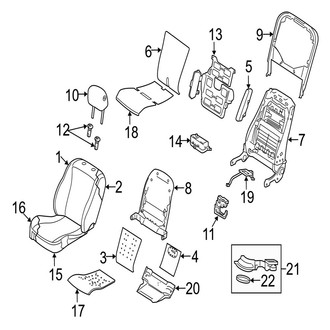 Jaguar OE - Seats & Tracks - Front Seat Components (L Supersport / Supersport)