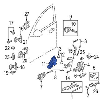 Jaguar OE - Front Left Door Latch Assembly