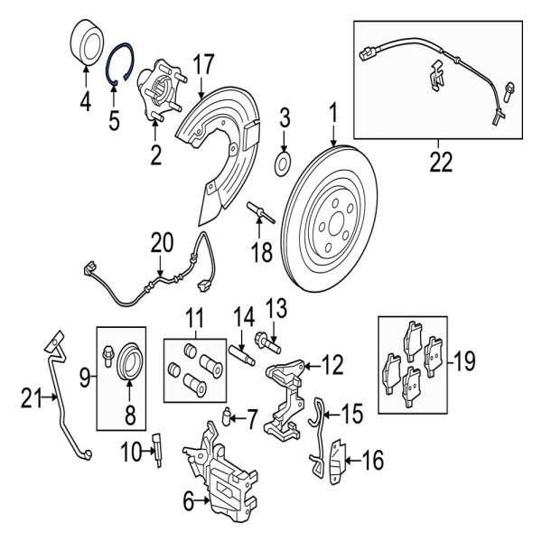 Wheel Bearing Snap Ring