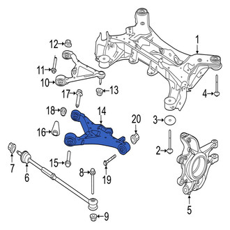 Jaguar OE - Rear Left Lower Suspension Control Arm