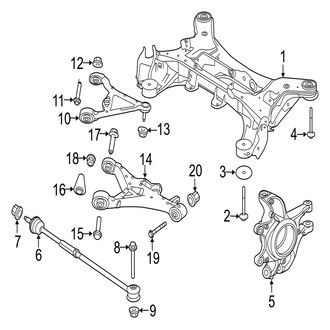 Jaguar OE - Rear Suspension - Suspension Components (Base / Supercharged / Supersport)