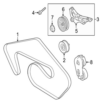 Jaguar OE - Cooling - Belts & Pulleys (Engine Drive), (L Portfolio / R-Sport)