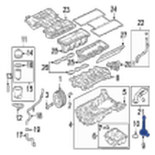 Jaguar OE AJ812432 Engine Oil Level Sensor