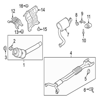 Jaguar OE - Exhaust System - Exhaust Components (L Portfolio / R-Sport)