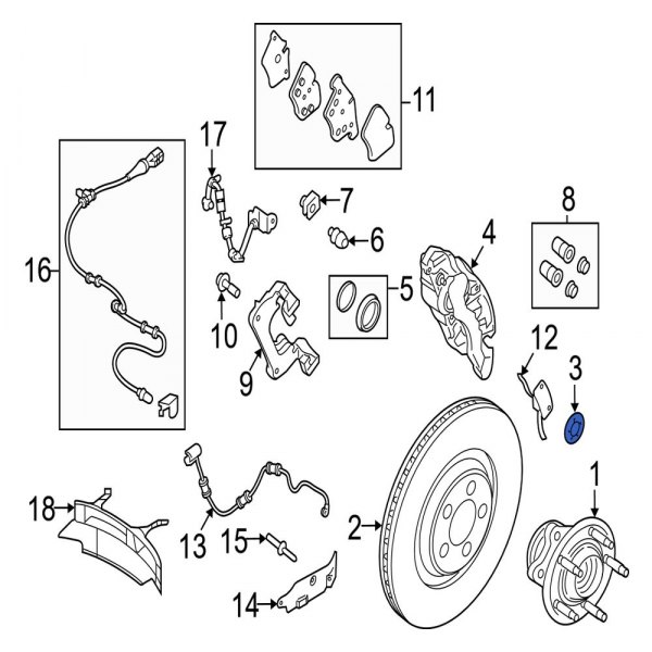 Disc Brake Rotor Clip