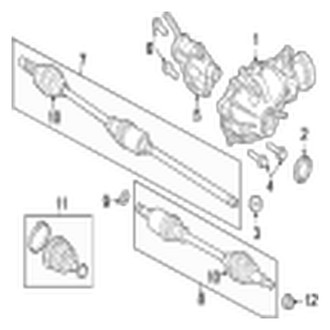 Jaguar OE - Front Suspension - Carrier & Front Axles (AWD)