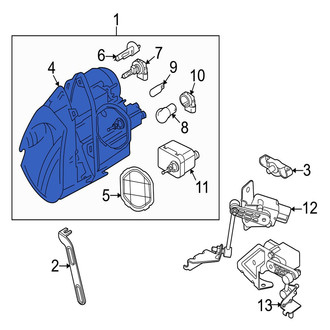 Jaguar OE - Front Right Headlight Lens