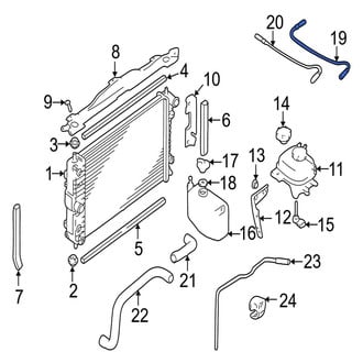Jaguar OE - Radiator Coolant Hose