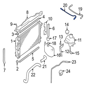 Jaguar OE - Engine Coolant Overflow Hose