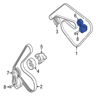 Jaguar OE - Accessory Drive Belt Tensioner Assembly