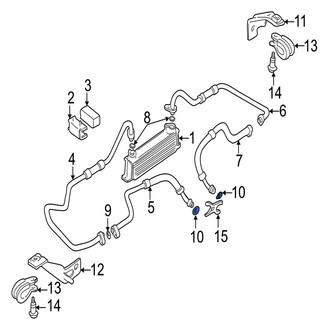 Jaguar OE - Rear Engine Oil Cooler Line O-Ring