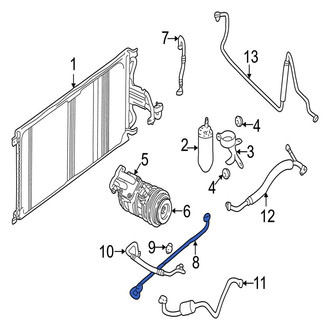 Jaguar OE - A/C Refrigerant Discharge Hose