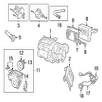 Jaguar OE - Air Conditioner & Heater - Evaporator & Heater Components