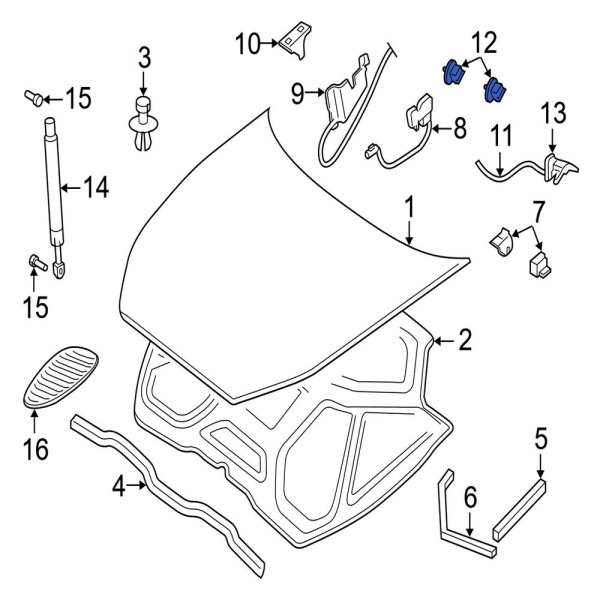 Hood Release Cable Clip