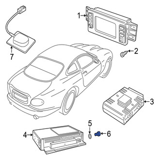 Jaguar OE - GPS Navigation Control Module Screw