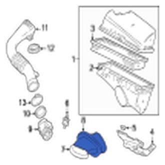 Jaguar OE - Engine Air Intake Hose Seal