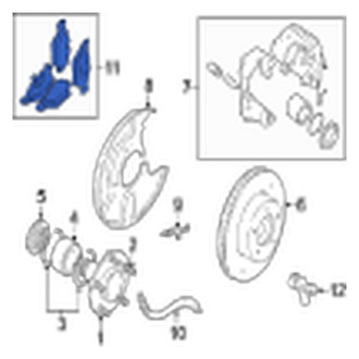 Jaguar OE - Front Disc Brake Pad Set