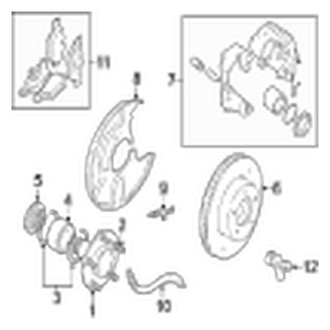 Jaguar OE - Front Suspension - Brake Components