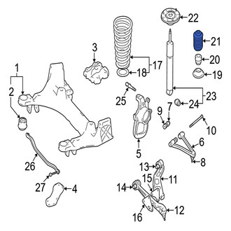 Jaguar OE - Front Suspension Strut Bellows