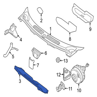 Jaguar OE - Cowl Molding