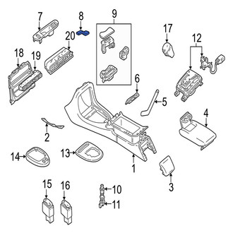 Jaguar OE - Console Mat
